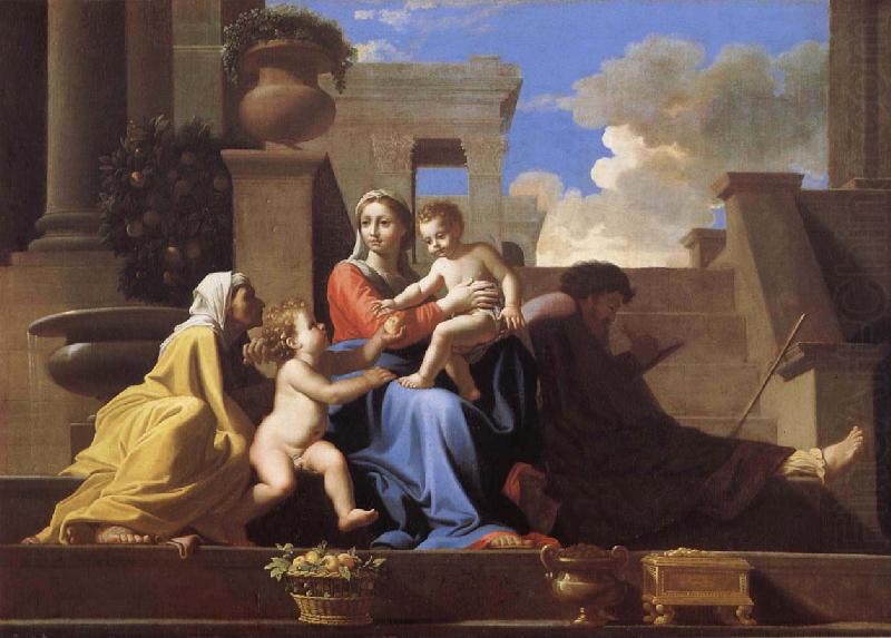 Nicolas Poussin The Holy Family on the Steps china oil painting image